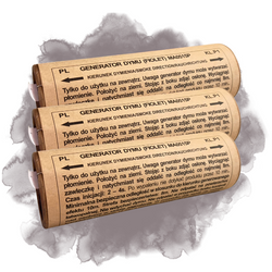 ZESTAW 3 x Granat dymny dwustronny - CZARNY - 40 sekund - MAXSEM