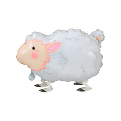 Balon Foliowy Chodząca Owieczka - Z nóżkami - 62.7 x 45 cm