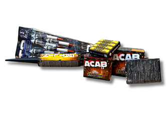 ZESTAW SYLWESTROWY - ACAB FIREPACK - 6 ELEMENTÓW