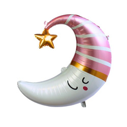 Balon Foliowy Różowy Księżyc - 63 x 71 cm