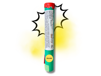 MINA DYMNA Z LONTEM - HUKOWA - ŻÓŁTA - XF3001-3 - Triplex - 30MM