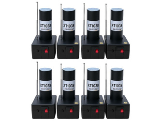 Zestaw 8x Fontanna XT1038 plus SYSTEM do odpalania - 2m 30s - wytwornica iskier bezzapachowa