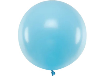 Balony lateksowe 60 cm Pastel Light Blue (JASNOBŁĘKITNY) 1 szt.