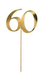 Topper papierowy - Liczba 60 - 23cm