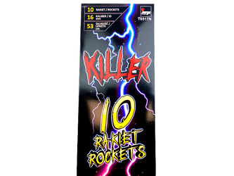 ZESTAW RAKIET KILLER - 10 sztuk - T0517N - Jorge