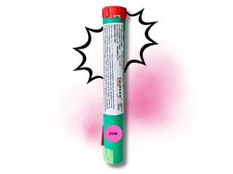 MINA DYMNA Z LONTEM - HUKOWA - RÓŻOWA - XF3001-11 - Triplex - 30MM