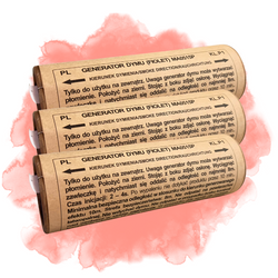 ZESTAW 3 x Granat dymny dwustronny - CZERWONY - 60 sekund - MAXSEM