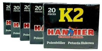 ZESTAW - 5 x PETARDY HUKOWE K2 HAMMER - 20 sztuk - K2 - Gaoo