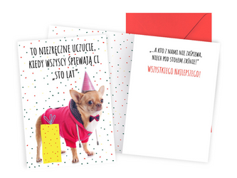 Kartka okolicznościowa - Piesek - Ten niezręczny moment