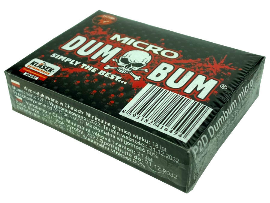 PETARDY HUKOWE DUMBUM MICRO - 25 sztuk - P2D - Klasek | 8595182416494