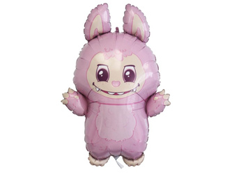 Balon foliowy - Bad Bunny - różowy - Grabo - 60cm - 1szt.