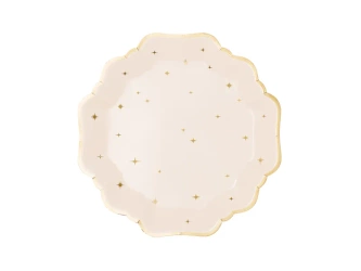 Talerzyki papierowe - Gwiazdki - 21cm - 6 sztuk