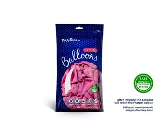 Balony Strong 12cm - Pastel Fuchsia - 100 sztuk