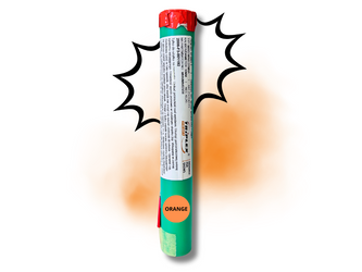 MINA DYMNA Z LONTEM - HUKOWA - POMARAŃCZOWA - XF3001-7 - Triplex - 30MM