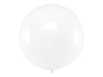 Balon lateksowy 1m - Okrągły - Pastel Clear