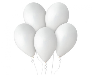 Balony lateksowe 30cm - Białe - Gemar - 100 sztuk