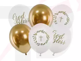 Balony 30 cm - God Bless - Metallic Mix - 6 szt.