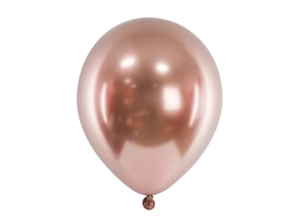 Balony Glossy 46cm - Różowe złoto - 5 sztuk