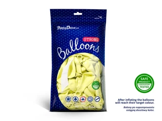 Balony Strong 23 cm - Pastel Light Yellow - 100 szt.