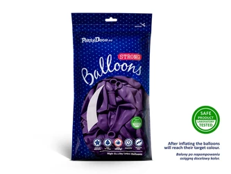 Balony Strong 30cm - Metallic Purple - 100 szt.