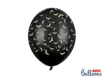 Balony Strong 30cm - Nietoperze - Pastel Black - 50 sztuk