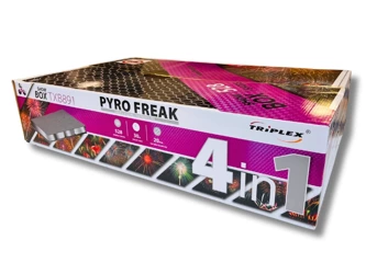 POKAZ FAJERWERKÓW PYRO FREAK - 528 strzałów - 20mm - TXB891 - Triplex